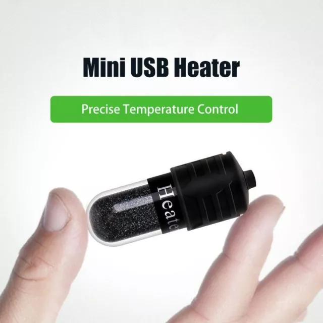 Digital LED Electricheating Rods Mini USB Heater Small Aquarium Fish Turtle Tank 2