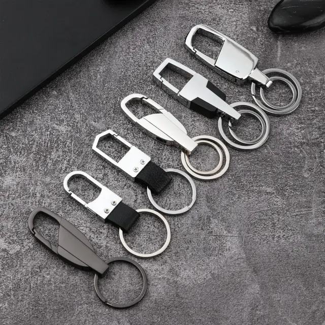 Key Chains Holder Accessories Genuine Leather Keychain EDC Keyring Car Keyfob