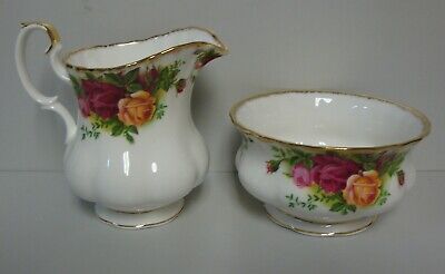 Royal Albert OLD COUNTRY ROSES Creamer & Open Sugar Set More Items Here NICE