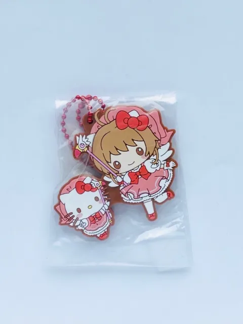 Cardcaptor Sakura x Hello Kitty Rubber Mascot Charm Strap Keychain