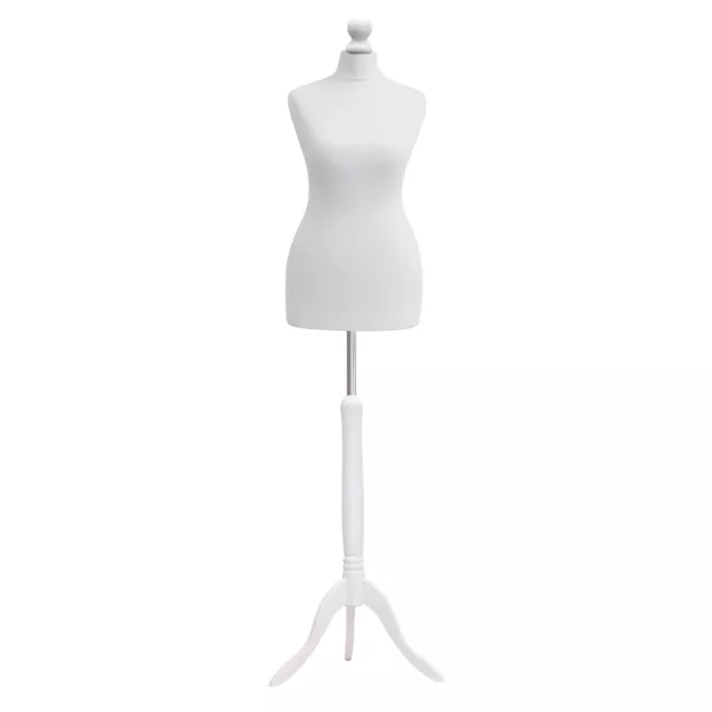 Tailors Dummy Bust 6/8 Female White Torso Retail Display Dressmakers Model⭐