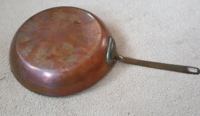 Vintage Copper Frying  Douro Professional B&M Made In Korea Skillet Brass Handle