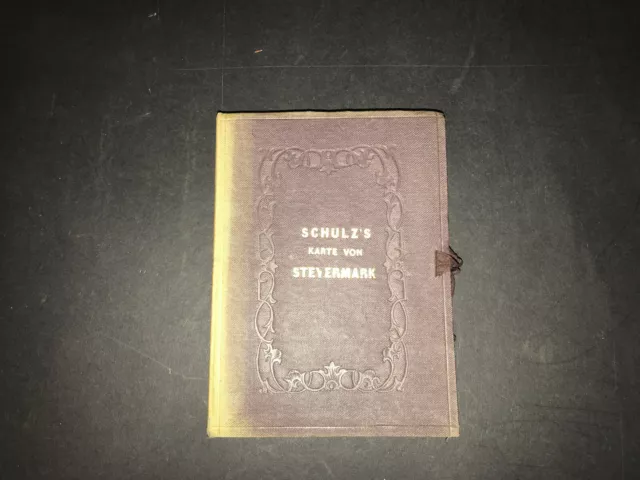 Schulz - Post- und Straßen Karte des Herzogthums Steyermark - 1856