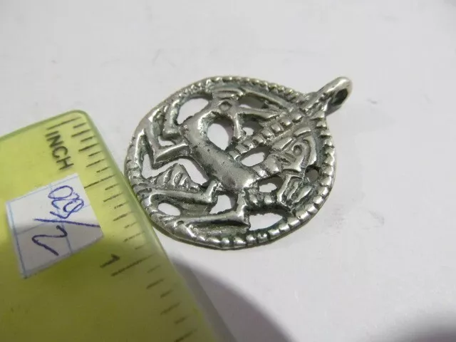 Ancient Silver Zomorphic amulet Viking, Kievan Rus 9-10 AD № 029/2(copy)