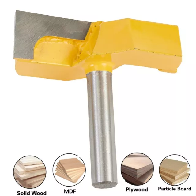 1x Bottom Cleaning Router Bit 1 Inch 1/4 Inch Shank For Table Flattening