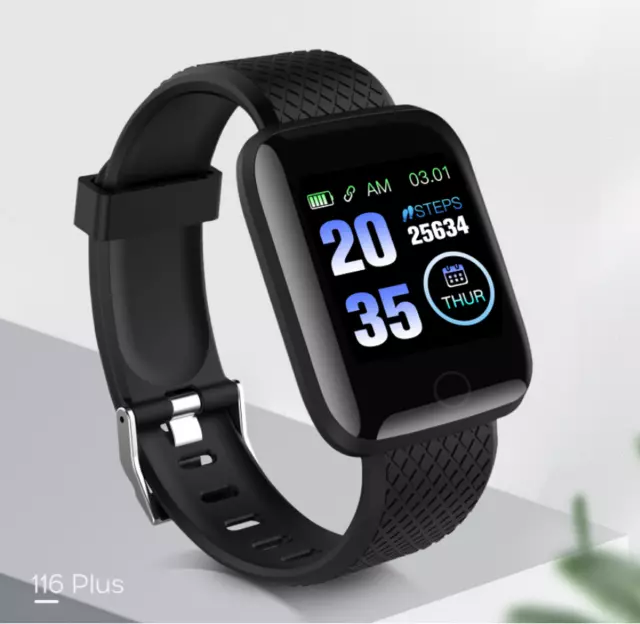 Smart Watch For Apple IOS Android Smart Fitness Tracker With Silicone Strap