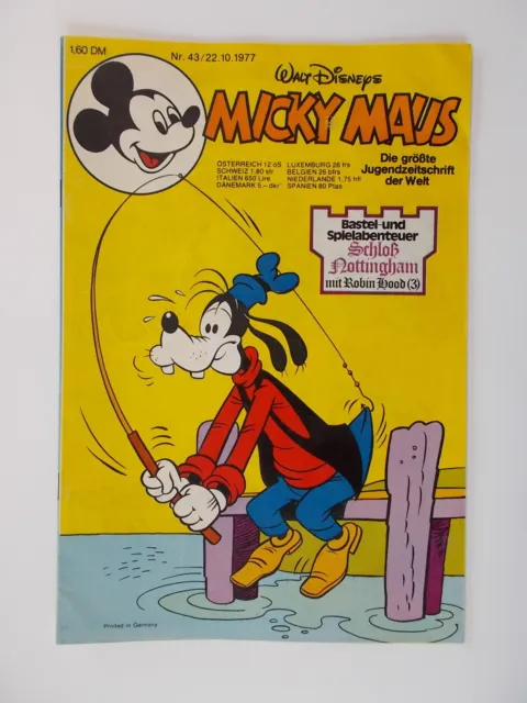 Micky Maus - Heft Nr. 43 - mit Beilage. Walt Disneys Comic / Z. 2