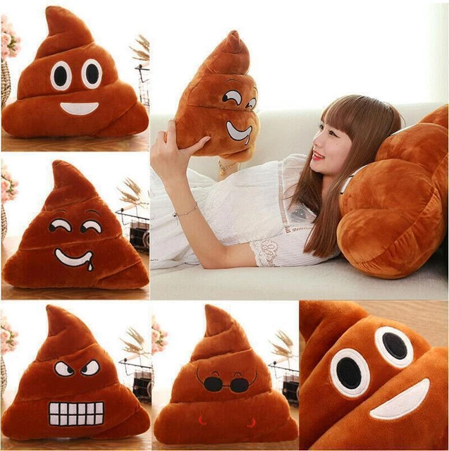 EMOJI PLUSH TOY Poop Poo Family Emoticon Cushion Sofa Deko Ausdruck