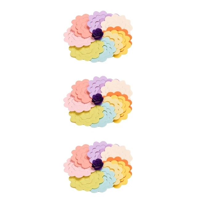 20 piezas Coloridas Hecho a Mano Rosas-Flores Papel Pluma Tiras Habilidad para Hacer
