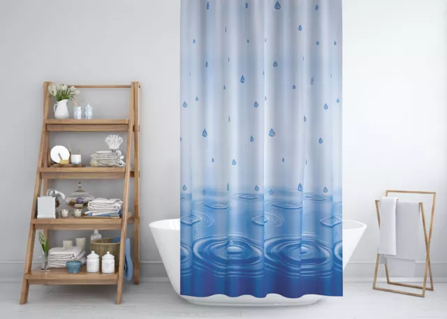 Antibacterial Shower Curtains, Different Sizes, Extra Wide, Narrow or Long 3