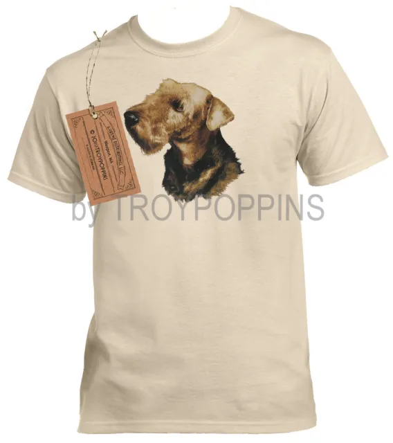 1-Mens Wear-Airedale Terrier Dog Breed Pet Puppy Lover T-Shirt Graphic Printed