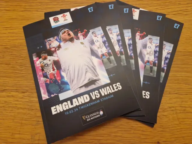 England v Wales Rugby Six Nations Programme 10 th February 2024