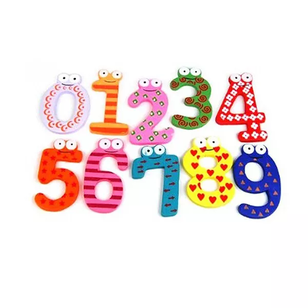 Funky Fun  Magnetic Numbers Wooden  Kids Educational toys E5U9