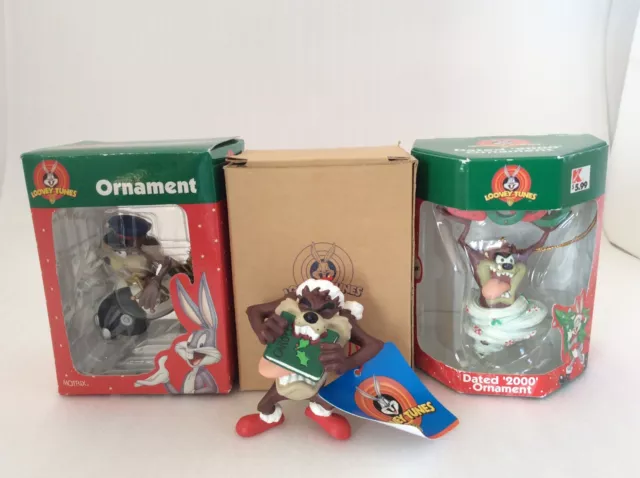 Looney Tunes Tazmanian Devil Ornaments Police Car Whirlwind Avon Matrix Trevco