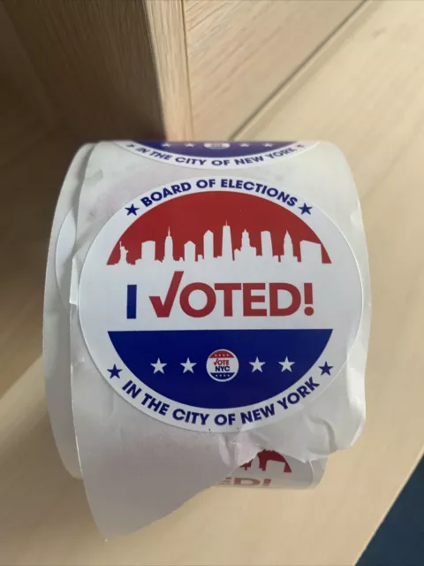 New York City NYC “I Voted” Sticker 2021 Mayor Election - Many Available!