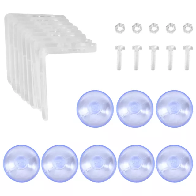 4 Sets glass separating divider Fish Tank Suction Cup Divider Aquarium Glass