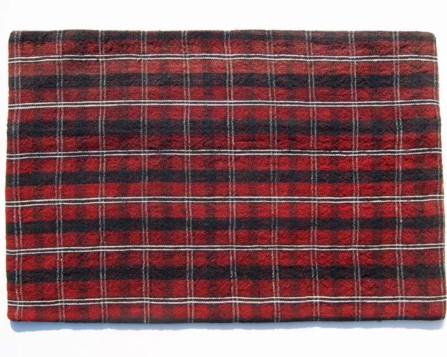 PLAID CUSCINO TAPPETO LANA TURCA 24x16" RETTANGOLO TESSUTO A MANO KELIM... 2