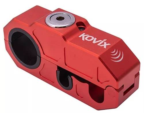 Kovix KHL Grip Lock Alarm-Bremshebelschloss Motorrad Diebstahl Alarmanlage rot