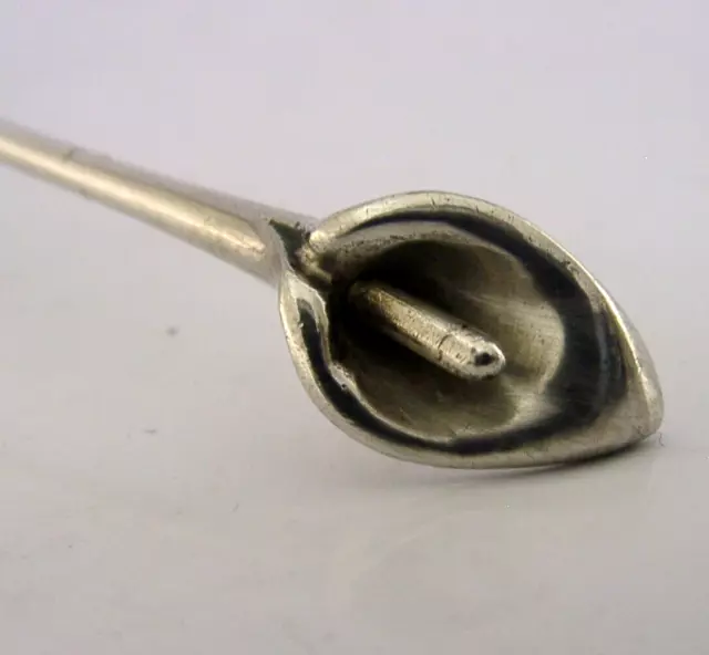 Art Nouveau Sterling Silver Arts & Crafts Lily Sugar Sifter Spoon 1897 Antique