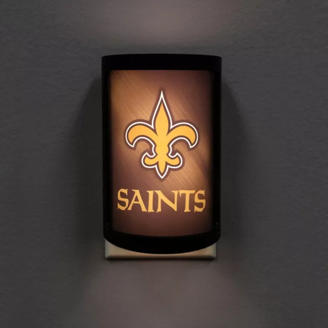 New Orleans Saints Plug-In Led Night Light With Light Sensor 3 Settings Sports 2