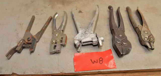 Antique plier lot typewriter key puller & more Schollhorn Ideal & more early W8