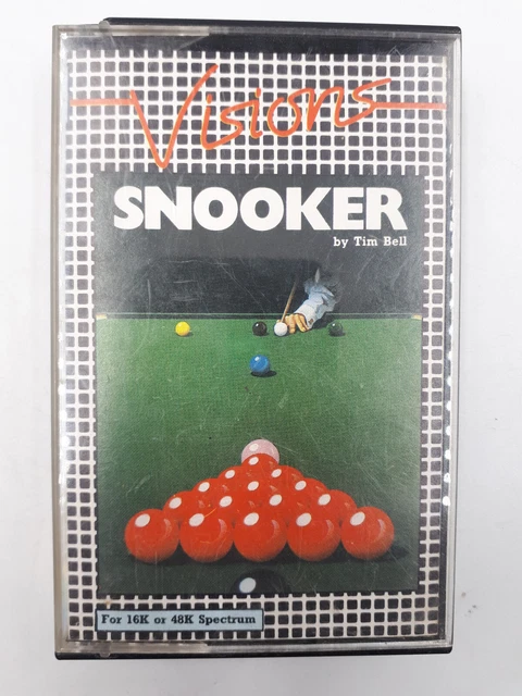 JUEGO CASSETTE STEVE Davis Snooker Spectrum Blue Ribbon