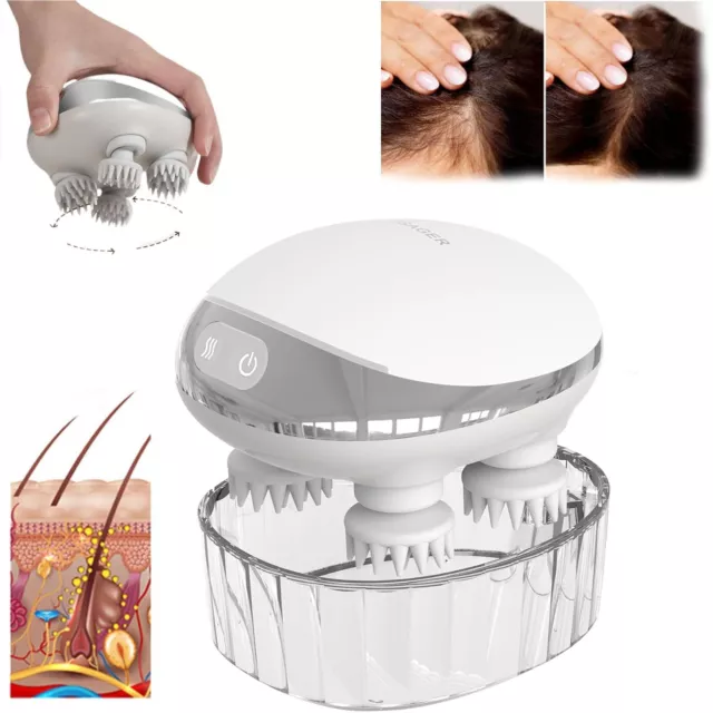 Smart Scalp Massager Electric Head Hair Growth Stress Relief Deeply Clean Gift