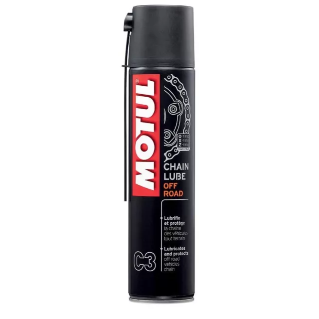 Motul C3 Chain Lube Off Road Grasso Catena Spray 400ml Moto Enduro Cross Trial