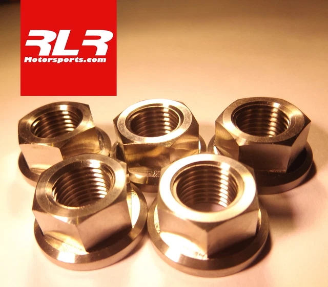 Addiction Gold Titanium Rear Sprocket Nuts (5-Pack) M10x1.25 For Suzuki GSXR1000 K5-K8
