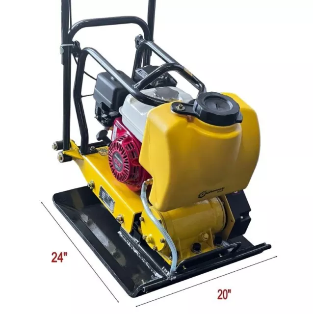 Jumping Jack Plate Compactor 5.5HP Honda Engine Tamper Dirt Soil Asphalt 20”x24” 2