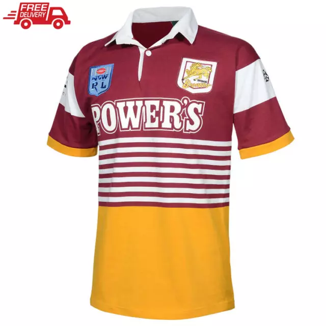 Brisbane Broncos Replica 1992 NRL Heritage Jersey - Free Postage