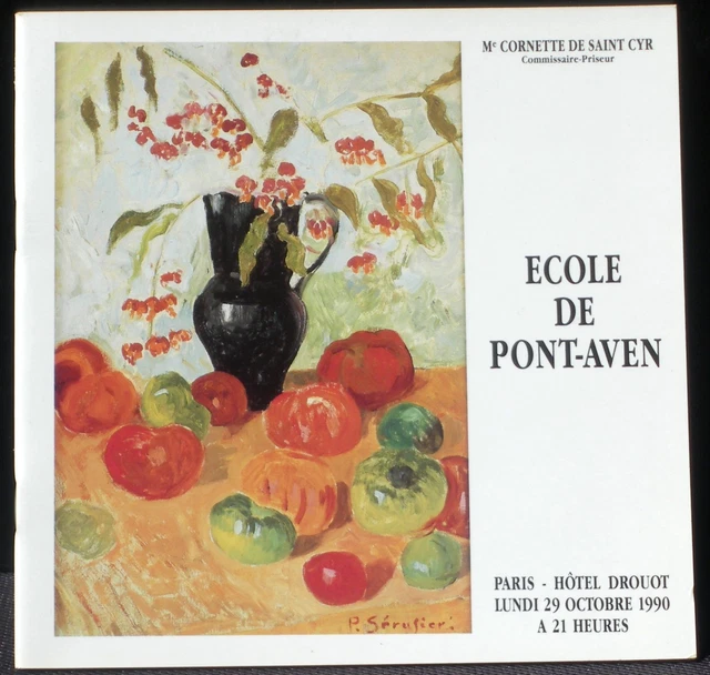 Catalogue vente Cornette de Saint Cyr Ecole de Pont-Aven 1990  NM