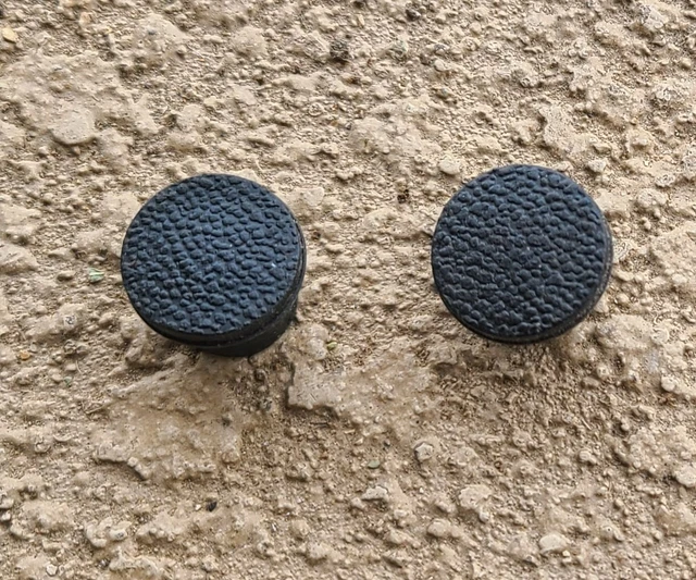68 - 70 Amc Amx Javelin American  2  Original Black  Armrest  Plugs