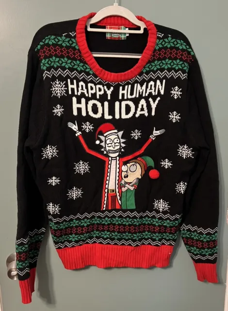 Rick And Morty Ugly Christmas Sweater Spencer’s Gifts Large