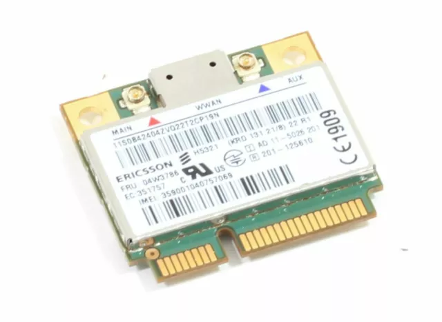 Lenovo H5321 Wwan Notebook Module Ericsson Umts sans Fil 04W3786 Carte Utilisé