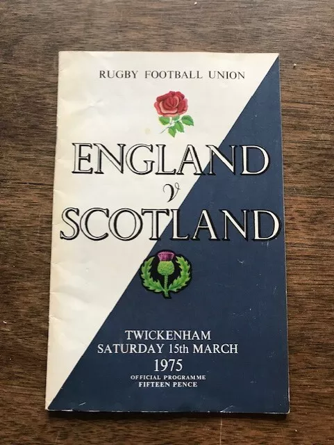 Calcutta Cut Programme England v Scotland 1975