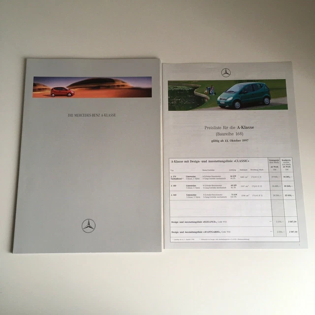 Mercedes A 160 Preisliste