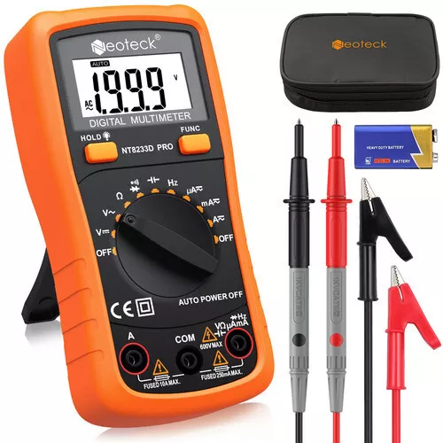 Neoteck 2000 Counts LCD Digital Multimeter AC/DC Auto Ranging Voltmeter Tester