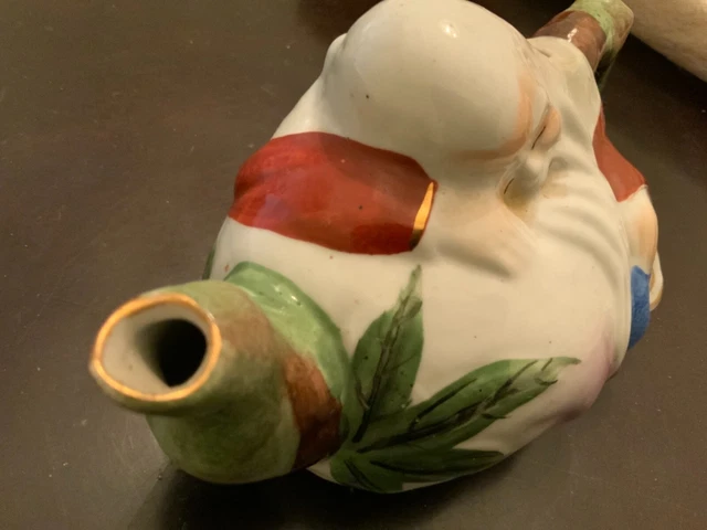 Vintage Chinese Neti pot ceramic Tao te Ching nasal allergy prop