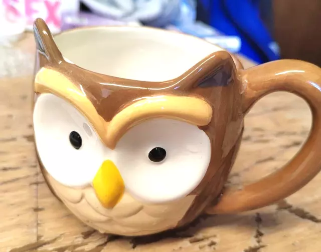 tazza in ceramica, gufo, boschi 3d, prezzo e kensington, 4 pollici