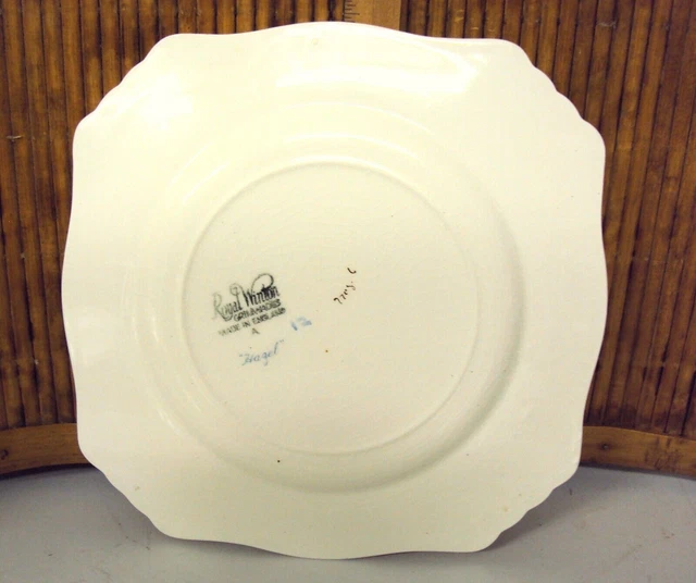 Vintage Royal Winton Grimwades /Hazel Chintz / 8 3/4" Square Plate 3