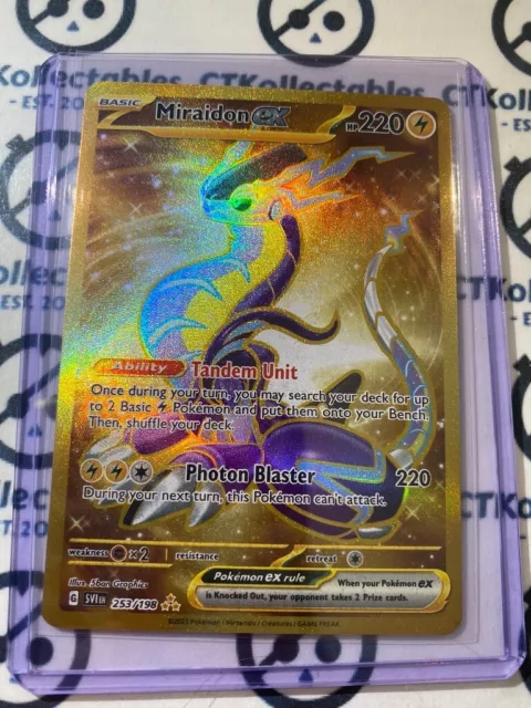 FINALLY pulled the gold Miraidon EX from Scarlet and Violet : r/PokemonTCG