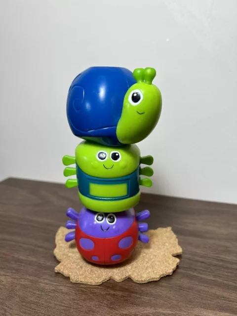 2006 Learning Curve Stackable Magnetic Bugs Baby Toys Lot of 3