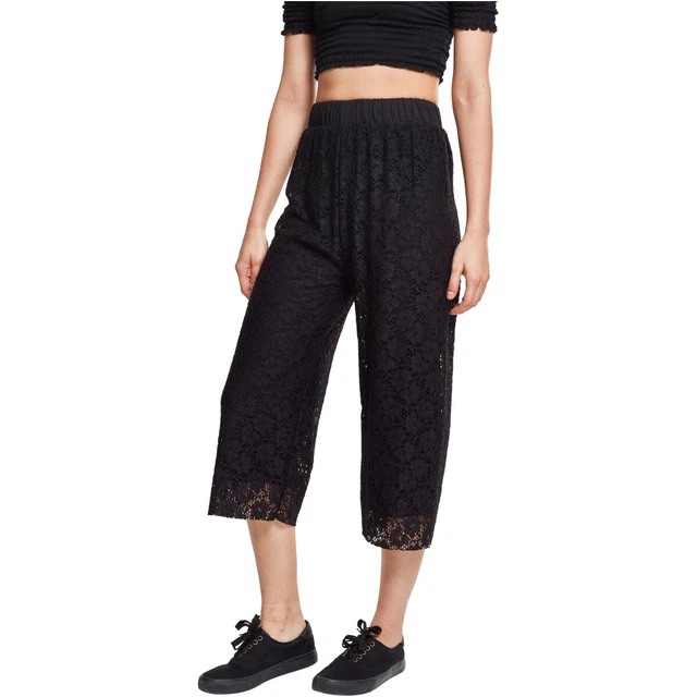 Urban Classics Ladies Lacci Asstte Pantaloni Caviglia-Libero Fit Coulisse Donna
