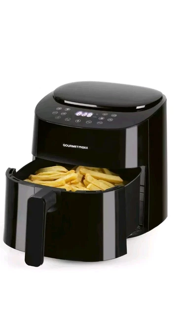 GOURMETmaxx Heißluftfritteuse 4,5L 1400W - Digitaler Airfryer Mit Touchdisplay & Spülmaschinenfest