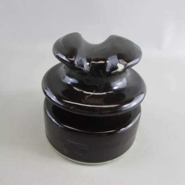 Brown ceramic porcelain glass insulator LOCKE