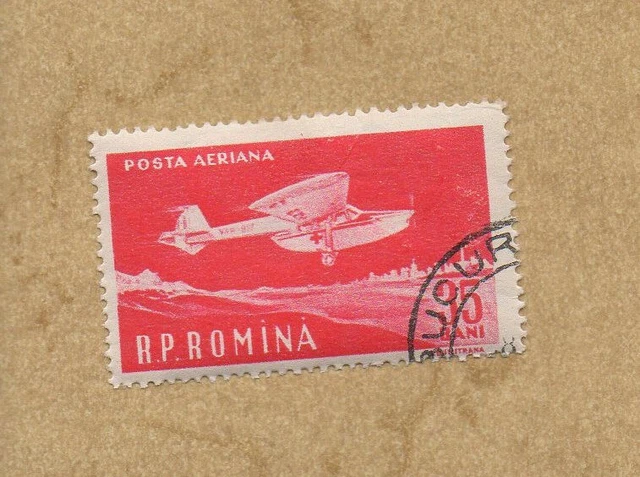 Briefmarke: Rumänien 1960, Flugpost,Tag d.Flugwesens, Mi.1863, gest.Zust.s.Foto 