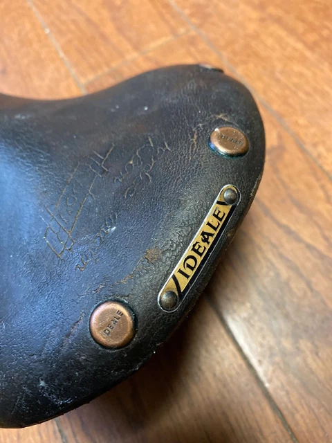 RARE IDEALE DANIEL Rebour Special Competition brown leather bicycle