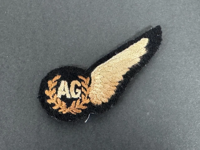 WW2 BRITISH ROYAL Air Force (RAF) Air Gunner (AG) Wing Brevet Badge EUR 60,00 - IT