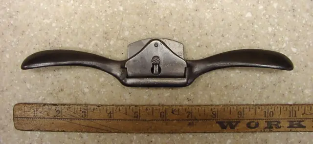 Antique Bailey Pat 8-11-1858,10-1/8 Spoke Shave,Stanley Rule & Level Iron,ISSUES